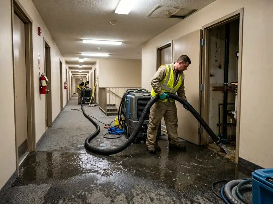 multi-unit-apartment-hallway-f-005 — frequently asked questions, Emergency Burst Pipe Water Extraction & Removal in Lauderhi…